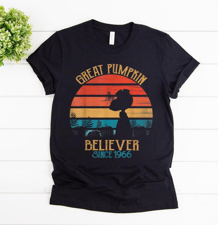 Top Vintage Great Pumpkin Believer Since 1966 Pumpkin Halloween shirt 1 - Top Vintage Great Pumpkin Believer Since 1966 Pumpkin Halloween shirt