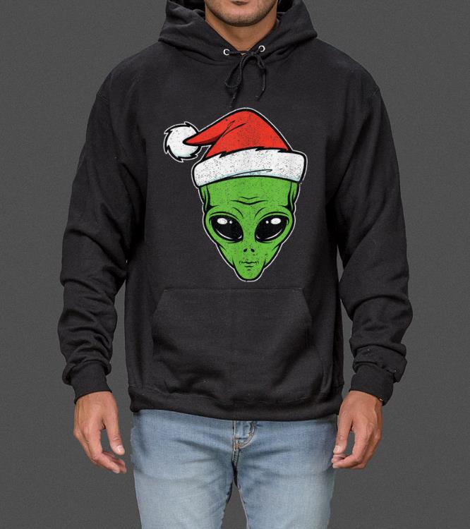 Alien Santa Hat Halloween Christmas Gift for Space Lover sweater 4 - Alien Santa Hat Halloween & Christmas Gift for Space Lover sweater