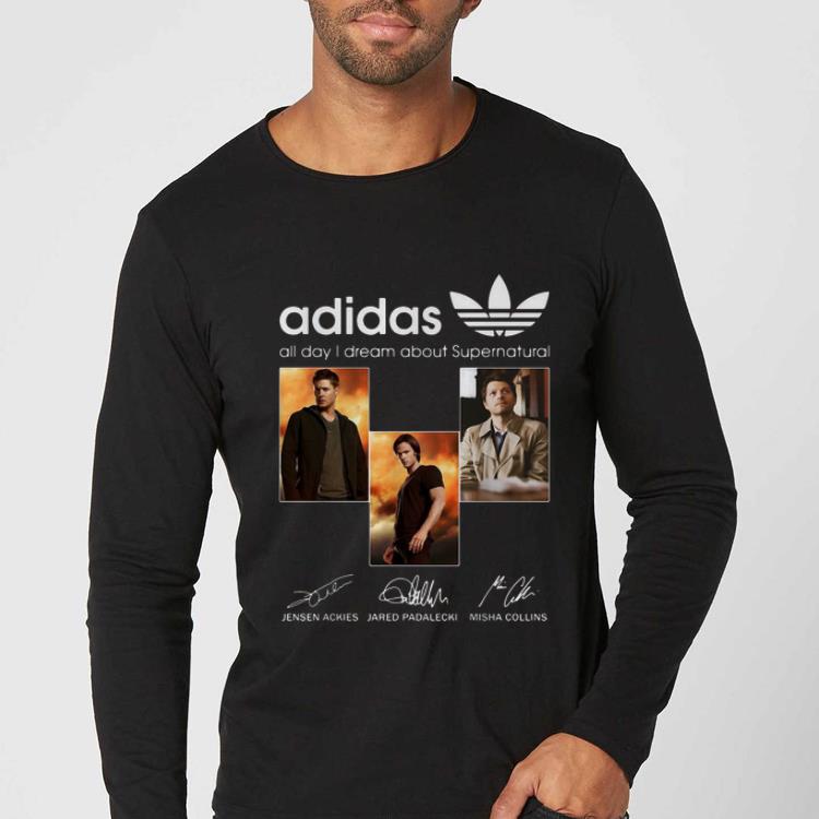 Awesome Adidas All Day I Dream About Supernatural Signatures shirt 4 - Awesome Adidas All Day I Dream About Supernatural Signatures shirt