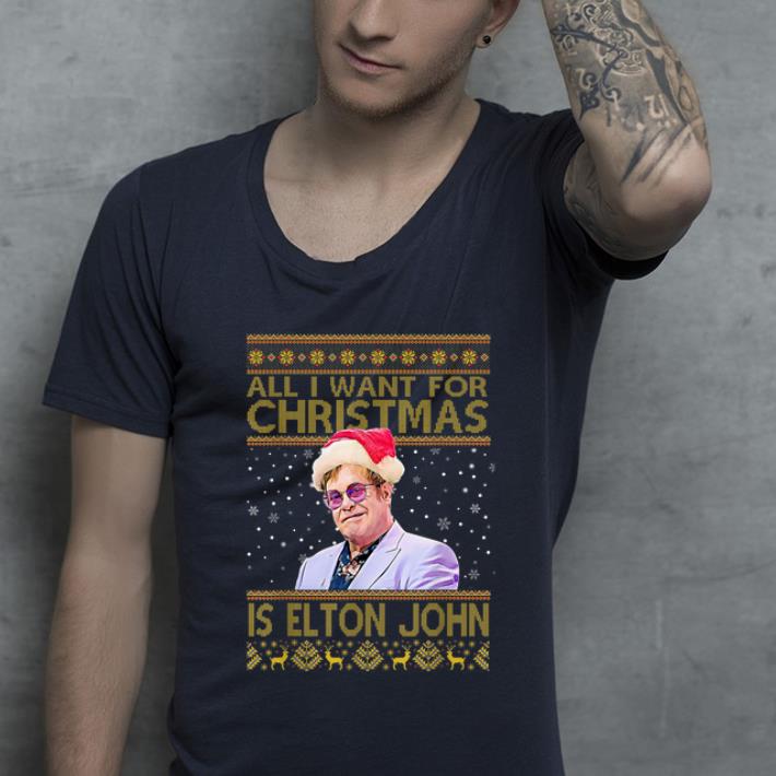 Awesome All I Want For Christmas Is Elton John Ugly Christmas shirt 4 - Awesome All I Want For Christmas Is Elton John Ugly Christmas shirt