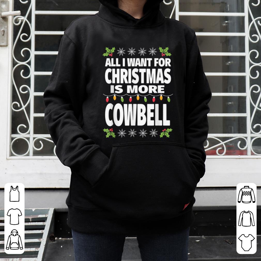 Awesome All I Want For Christmas Is More Cowbell Funny Music sweater 4 - Awesome All I Want For Christmas Is More Cowbell Funny Music sweater