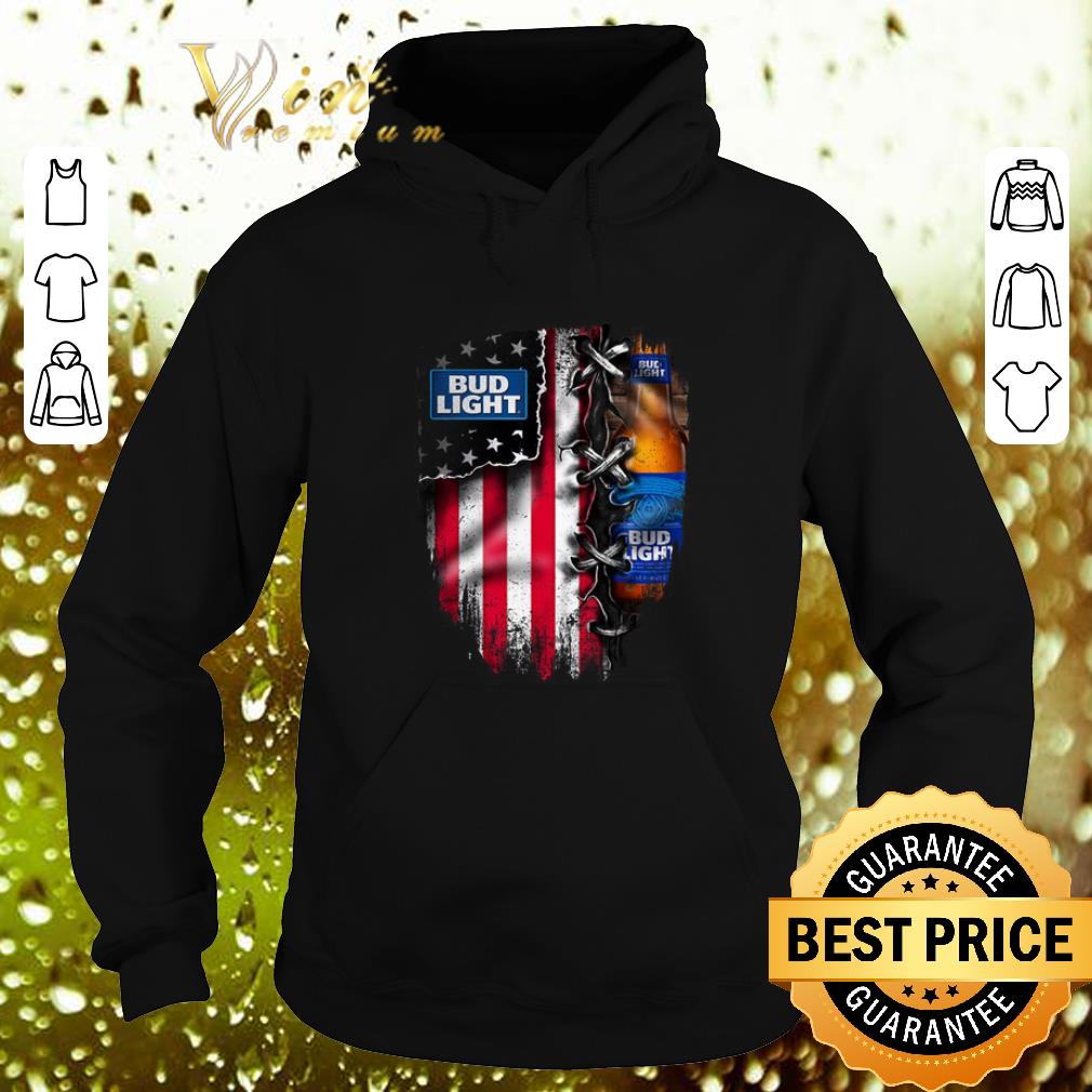 Awesome Bud Light inside American flag shirt Awesome Bud Light inside American flag shirt 4 - Awesome Bud Light inside American flag shirt