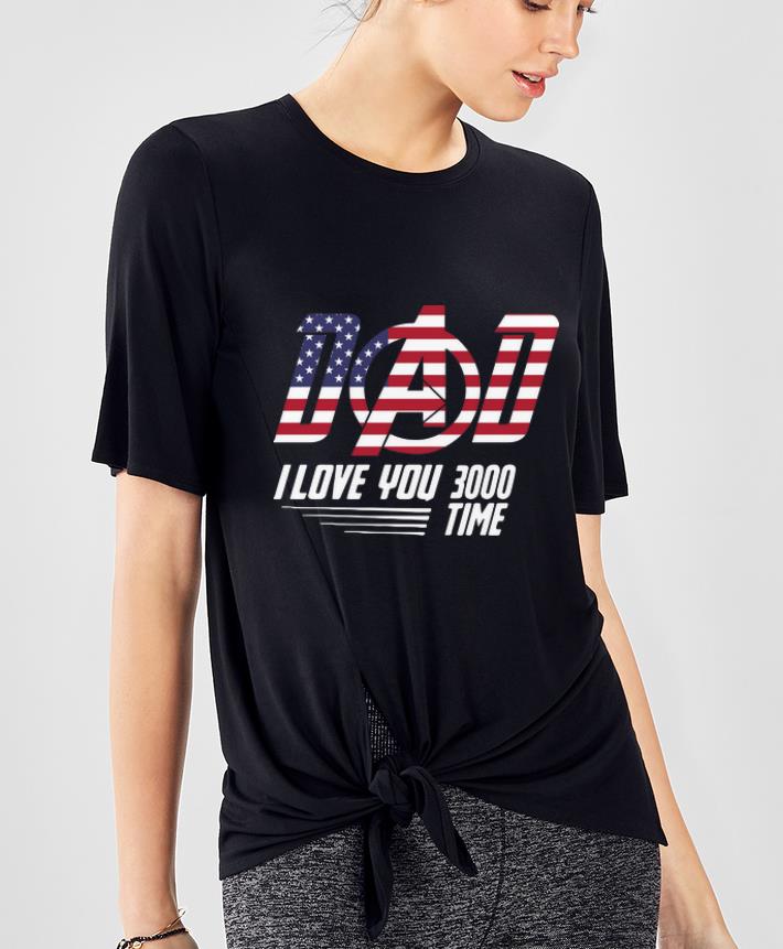 Awesome Dad I Love You 3000 Time American Flag Iron Man shirt 4 - Awesome Dad I Love You 3000 Time American Flag Iron Man shirt