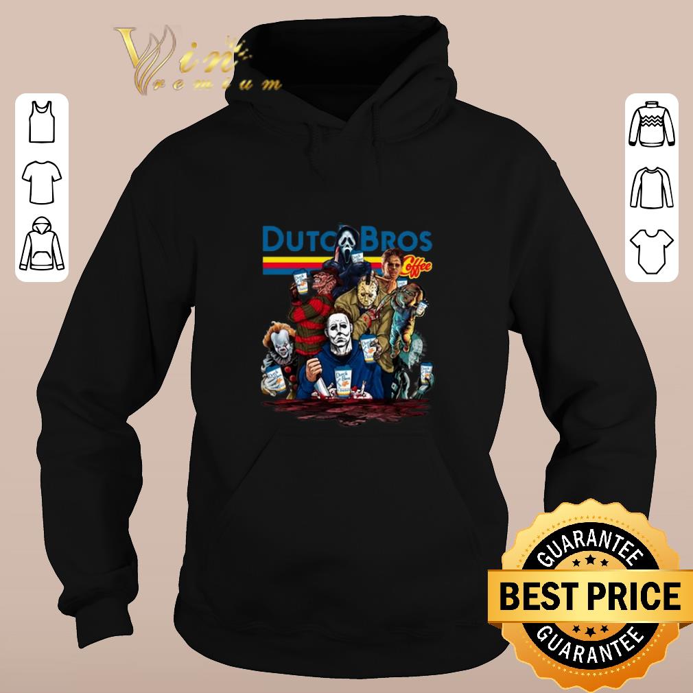 Awesome Dutch Bros Coffee Horror movie characters shirt sweater 2019 4 - Awesome Dutch Bros Coffee Horror movie characters shirt sweater 2019
