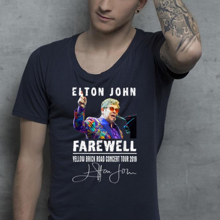 Awesome Elton John Farewell Yellow Brick Road Concert Tour 2019 Signature shirt 4 - Awesome Elton John Farewell Yellow Brick Road Concert Tour 2019 Signature shirt