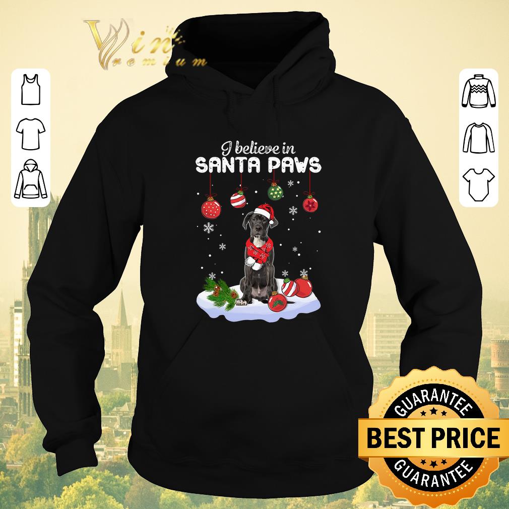 Awesome Great Dane i believe in Santa paws Christmas shirt 4 - Awesome Great Dane i believe in Santa paws Christmas shirt