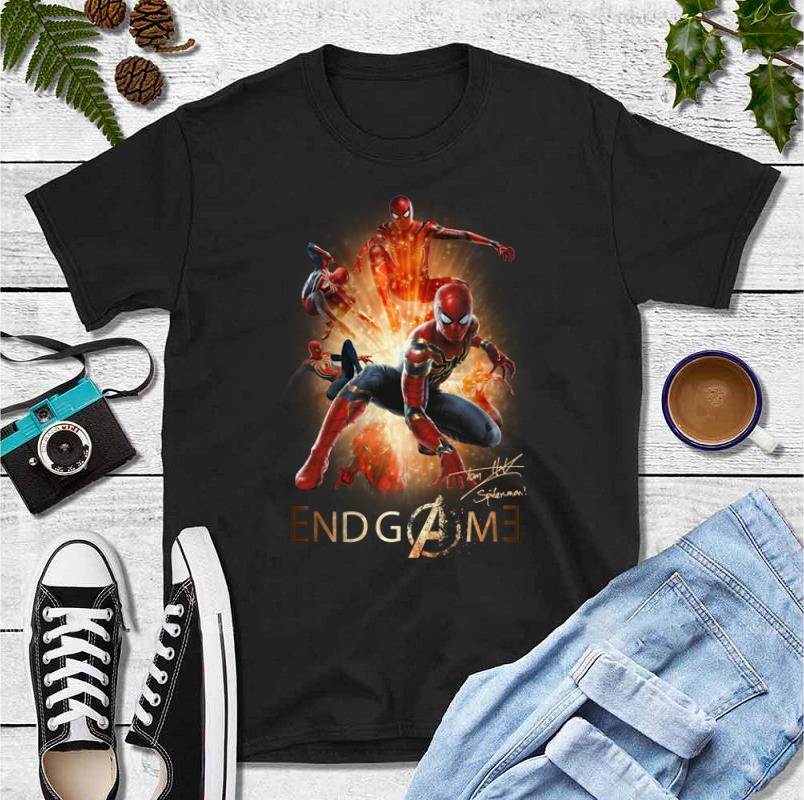 Awesome Marvel Avengers Endgame Spider man Peter Parker Signature shirt 4 - Awesome Marvel Avengers Endgame Spider man Peter Parker Signature shirt
