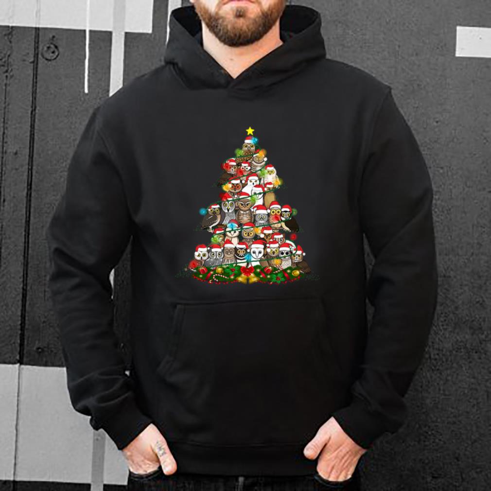 Awesome Owls Christmas tree light shirt 4 - Awesome Owls Christmas tree light shirt