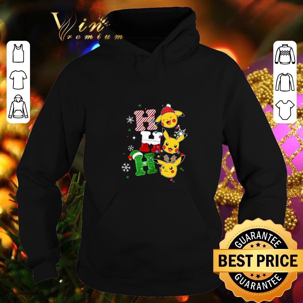 Awesome Pikachu ho ho ho Christmas shirt 4 - Awesome Pikachu ho ho ho Christmas shirt