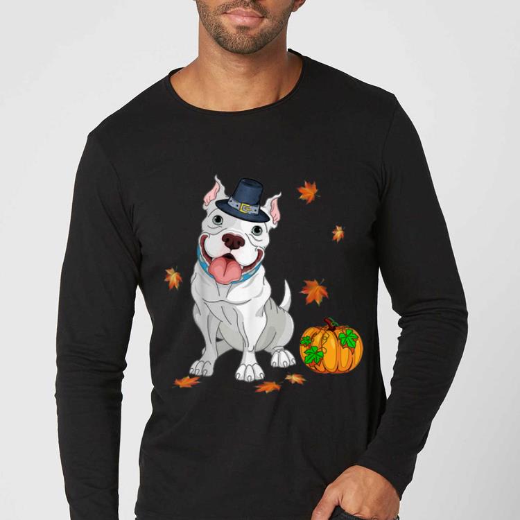 Awesome Pitbull Thanksgiving Costume Pilgrim Turkey shirt 4 - Awesome Pitbull Thanksgiving Costume Pilgrim Turkey shirt