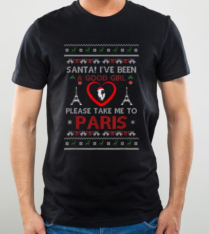 Awesome Santa Please Take Me To Paris Ugly Christmas shirt 4 - Awesome Santa Please Take Me To Paris Ugly Christmas shirt