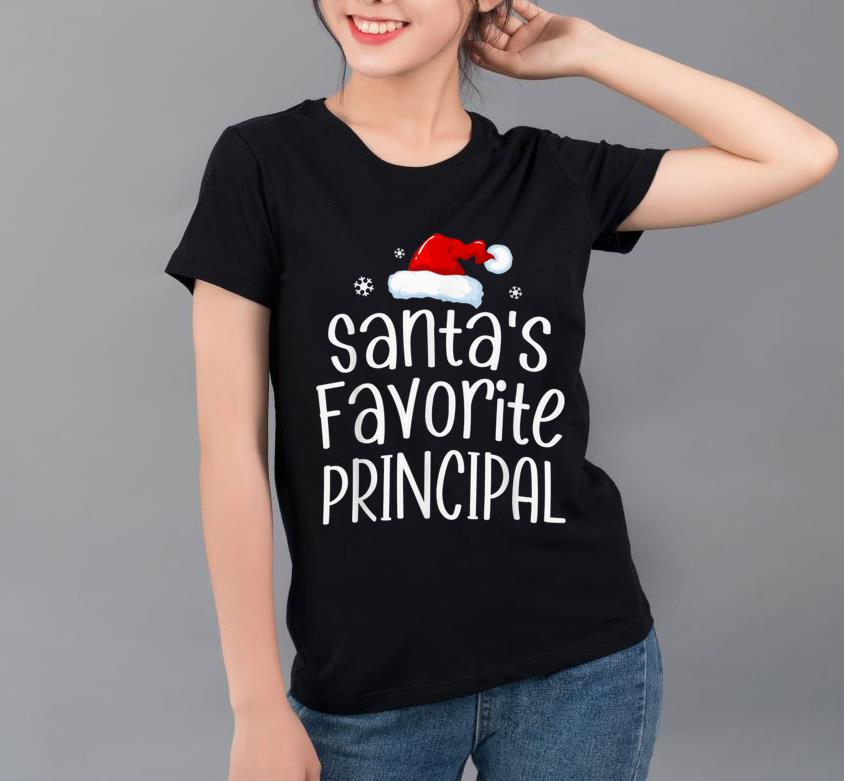 Awesome Santa s Favorite Principal Funny Christmas shirt 4 - Awesome Santa's Favorite Principal Funny Christmas shirt