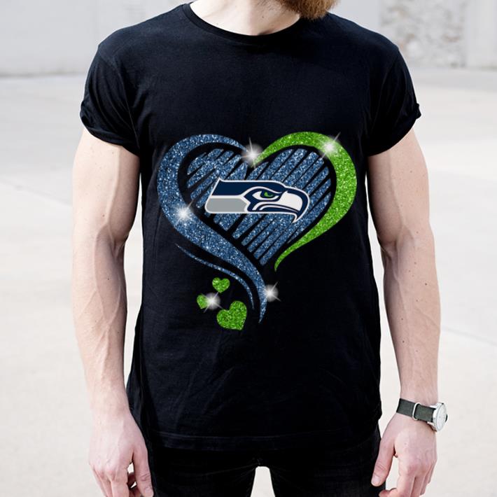 Awesome Seattle Seahawks Diamond Heart shirt 4 - Awesome Seattle Seahawks Diamond Heart shirt