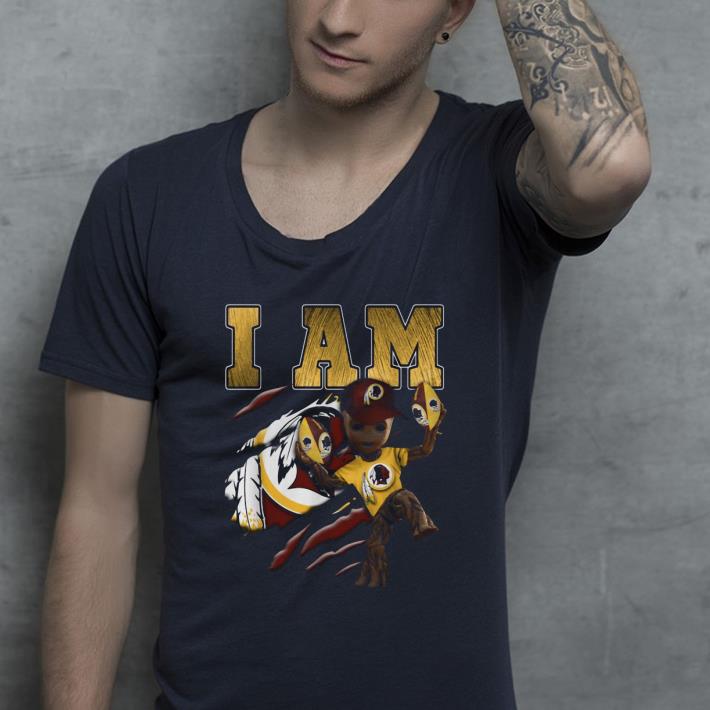 Awesome Strong Groot I am Washington Redskins shirt 4 - Awesome Strong Groot I am Washington Redskins shirt