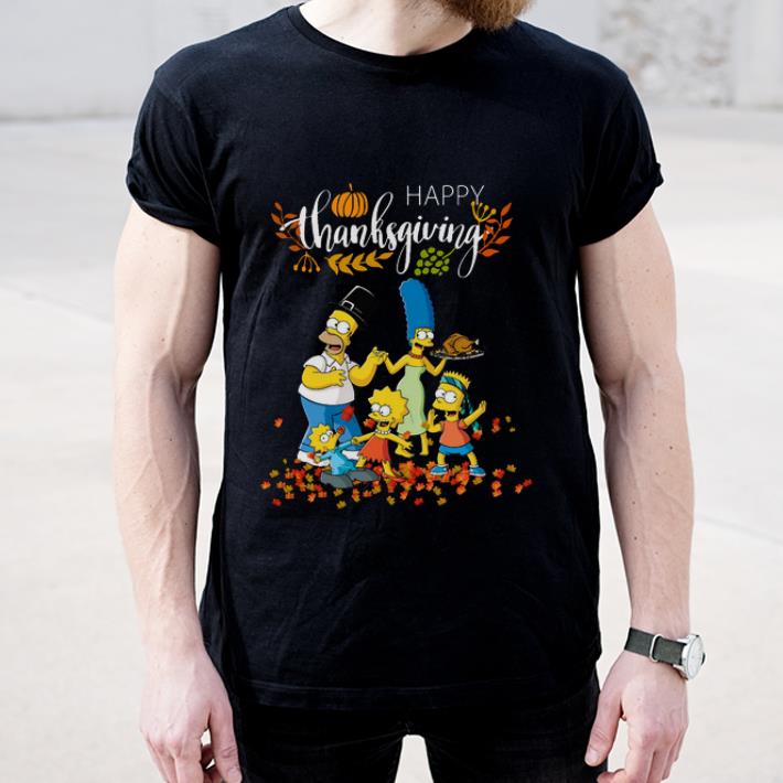 Awesome The Simpsons characters happy thanksgiving shirt 4 - Awesome The Simpsons characters happy thanksgiving shirt