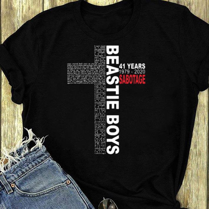 Beautiful Beastie Boy 41 Years 1979 2020 Sabotage Jesus shirt 4 - Beautiful Beastie Boy 41 Years 1979-2020 Sabotage Jesus shirt