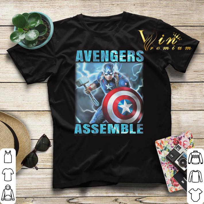 Captain America Avenger Assemble shirt 4 - Captain America Avenger Assemble shirt