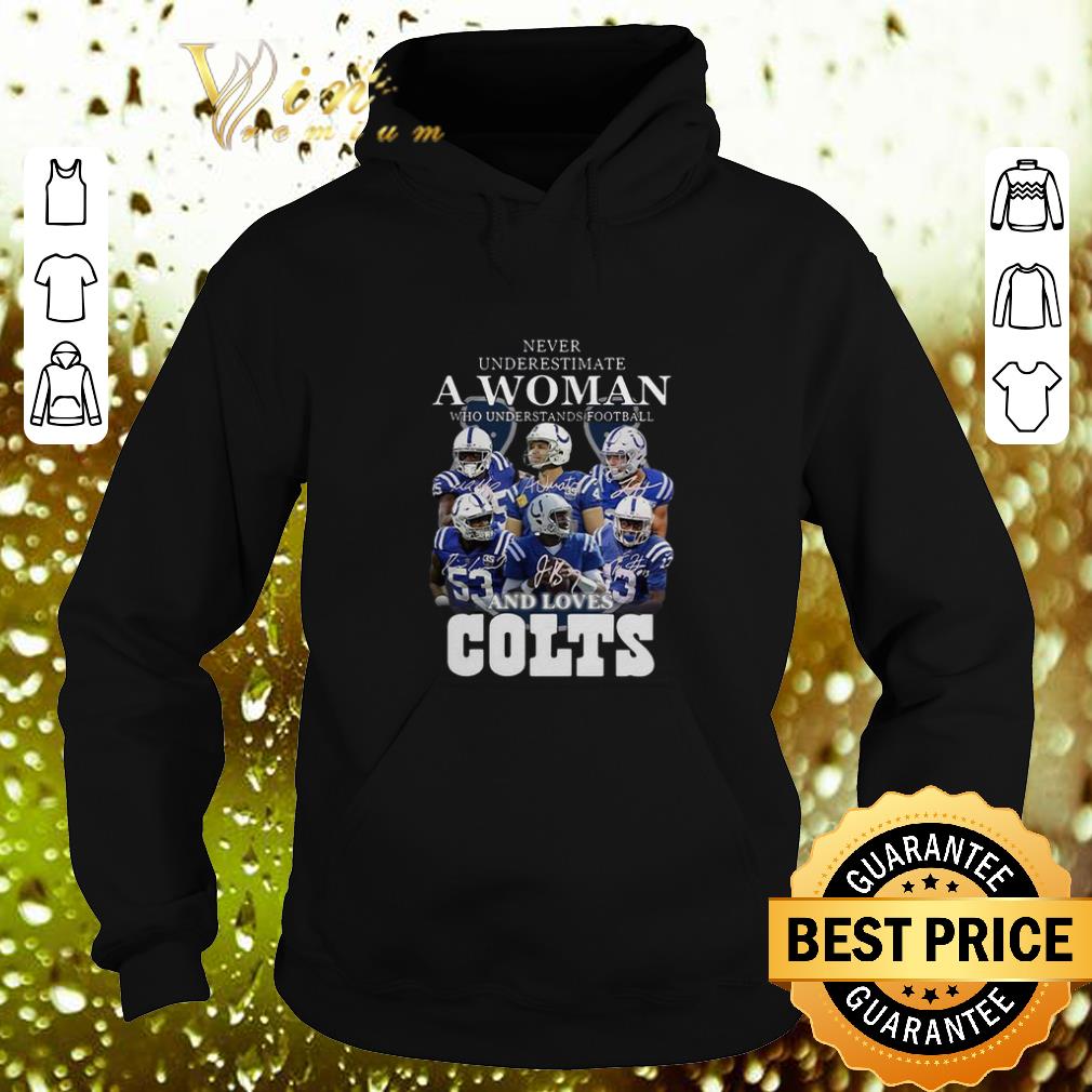 Cheap Never underestimate a woman football loves Indianapolis Colts shirt Cheap Never underestimate a woman football loves Indianapolis Colts shirt 4 - Cheap Never underestimate a woman football loves Indianapolis Colts shirt