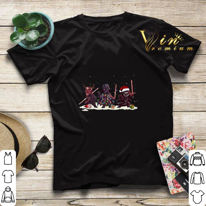 Christmas Kylo Ren Darth Vader And Darth Maul Chibi shirt 4 - Christmas Kylo Ren Darth Vader And Darth Maul Chibi shirt