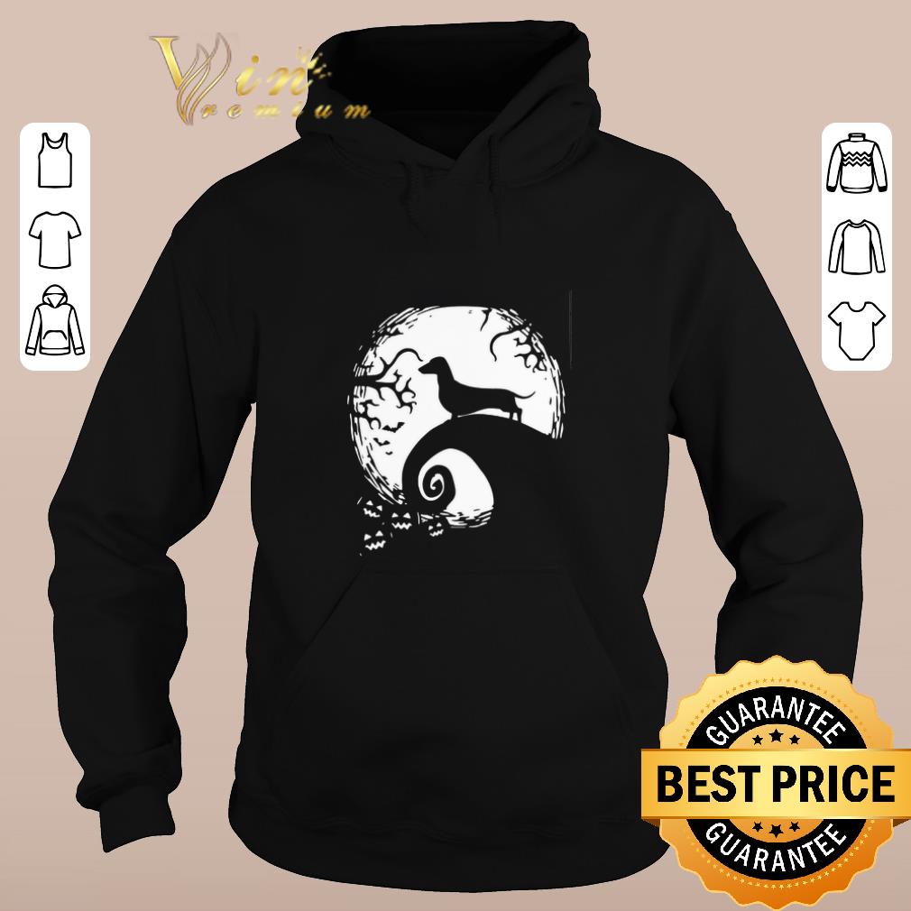 Funny Dachshund dog and moon Halloween shirt Funny Dachshund dog and moon Halloween shirt 4 - Funny Dachshund dog and moon Halloween shirt