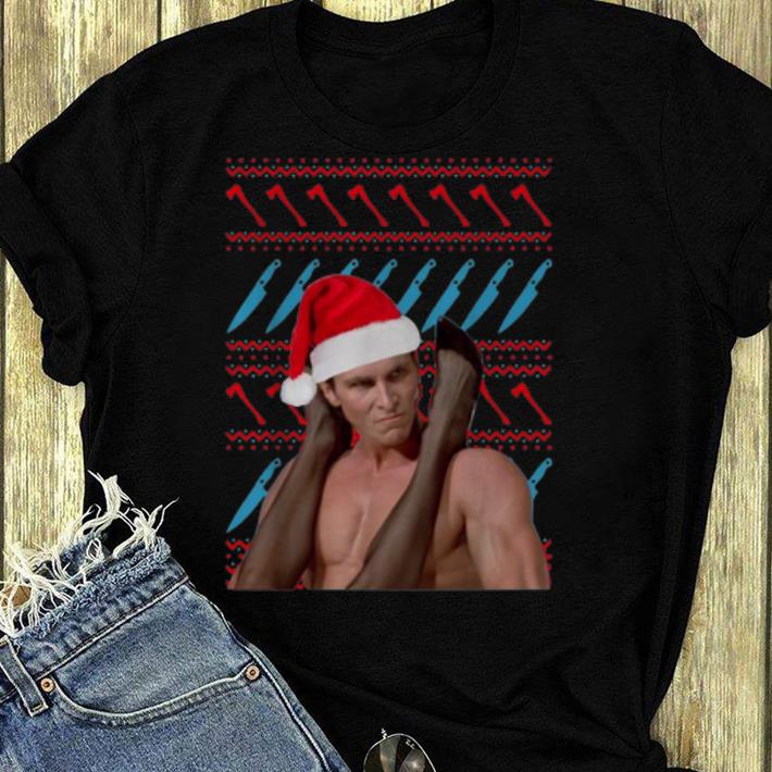 Funny Patrick Bateman American Psycho Ugly Christmas shirt 4 - Funny Patrick Bateman American Psycho Ugly Christmas shirt