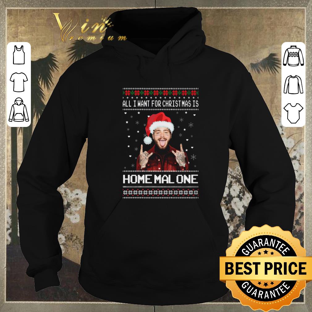 Funny Post Malone All i want for Christmas is Home Malone shirt sweater 4 - Funny Post Malone All i want for Christmas is Home Malone shirt sweater