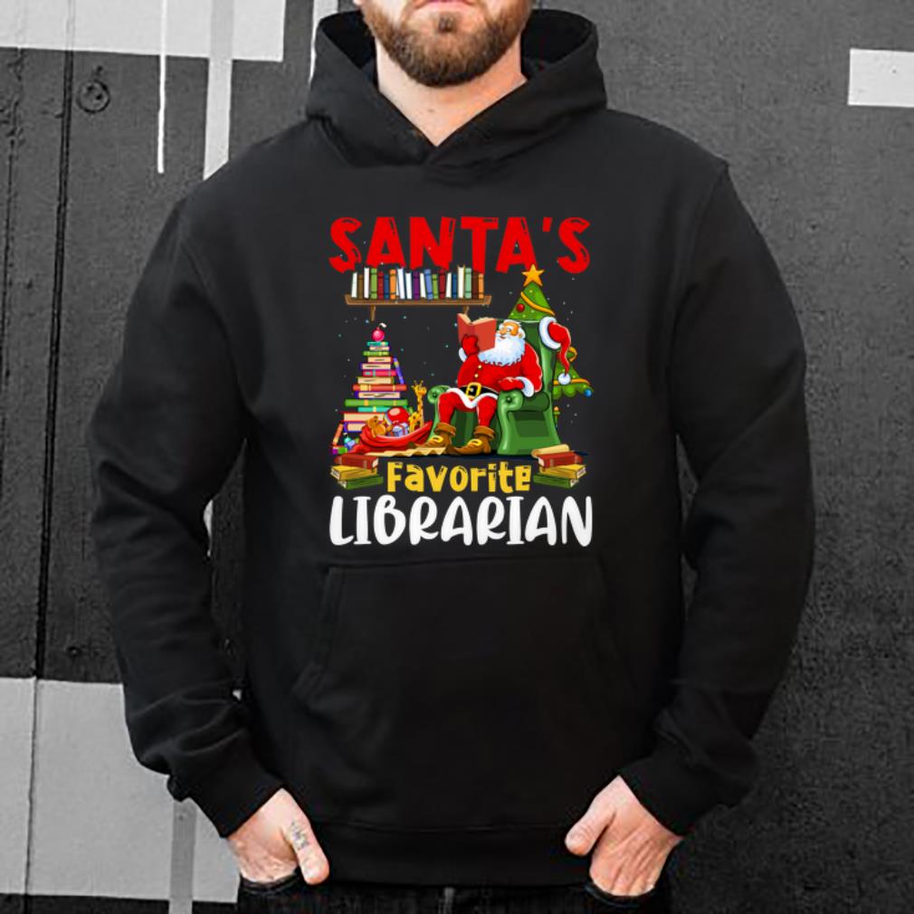 Funny Santa s Favorite Librarian Christmas Book Lovers shirt 4 - Funny Santa's Favorite Librarian Christmas Book Lovers shirt