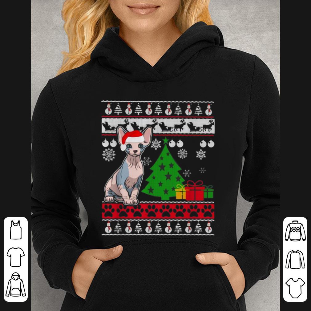 Funny Sphynx Cat Christmas Ugly Christmas shirt 4 - Funny Sphynx Cat Christmas Ugly Christmas shirt