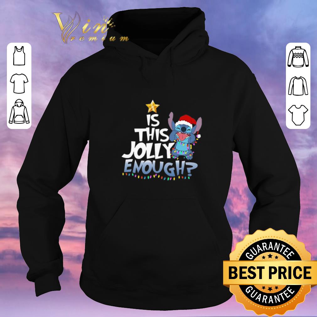 Funny Stitch Santa is this Jolly enough Christmas lights shirt sweater Funny Stitch Santa is this Jolly enough Christmas lights shirt sweater 4 - Funny Stitch Santa is this Jolly enough Christmas lights shirt sweater