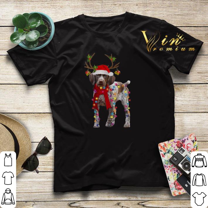 German Shorthaired Pointer reindeer Christmas shirt sweater 4 - German Shorthaired Pointer reindeer Christmas shirt sweater