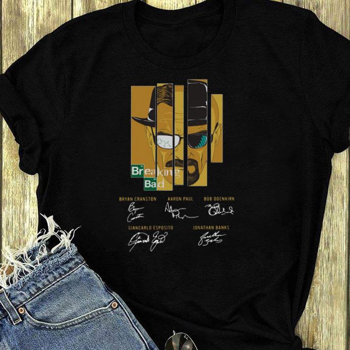 Great Breaking Bad Bryan Cranston Aaron Paul Bob Odenkirk Signatures shirt 4 - Great Breaking Bad Bryan Cranston Aaron Paul Bob Odenkirk Signatures shirt