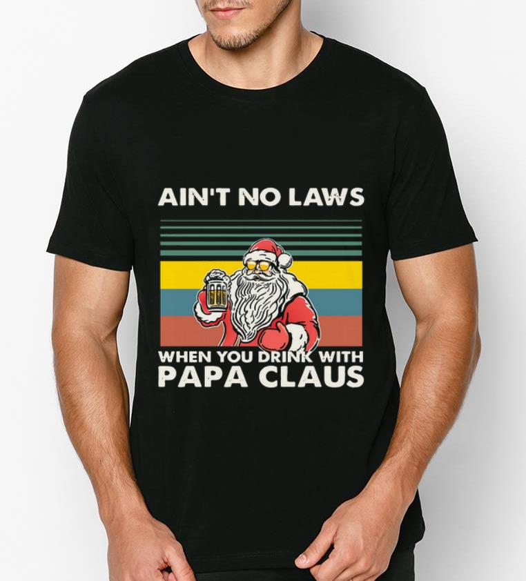 Great Vintage Ain t No Laws When You Drink With Papa Claus shirt 4 - Great Vintage Ain't No Laws When You Drink With Papa Claus shirt
