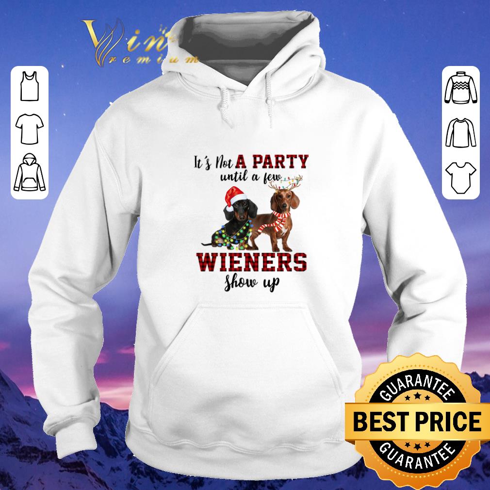 Hot Christmas Dachshund it's not a party until a few wieners show up shirt Hot Christmas Dachshund it s not a party until a few wieners show up shirt 4 - Hot Christmas Dachshund it's not a party until a few wieners show up shirt