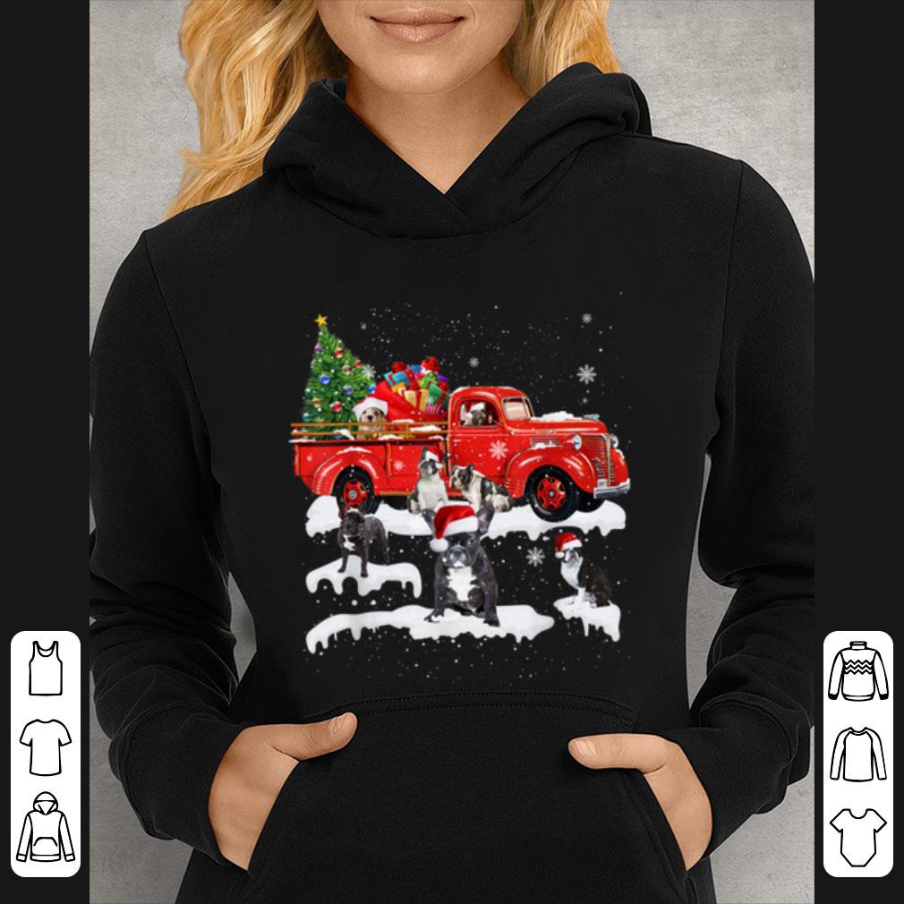 Hot French Bulldog Riding Red Truck Xmas Merry Christmas Gifts shirt 4 - Hot French Bulldog Riding Red Truck Xmas Merry Christmas Gifts shirt