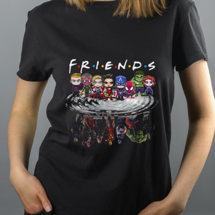 Hot Friends Avengers Chibi characters water reflection shirt 4 - Hot Friends Avengers Chibi characters water reflection shirt