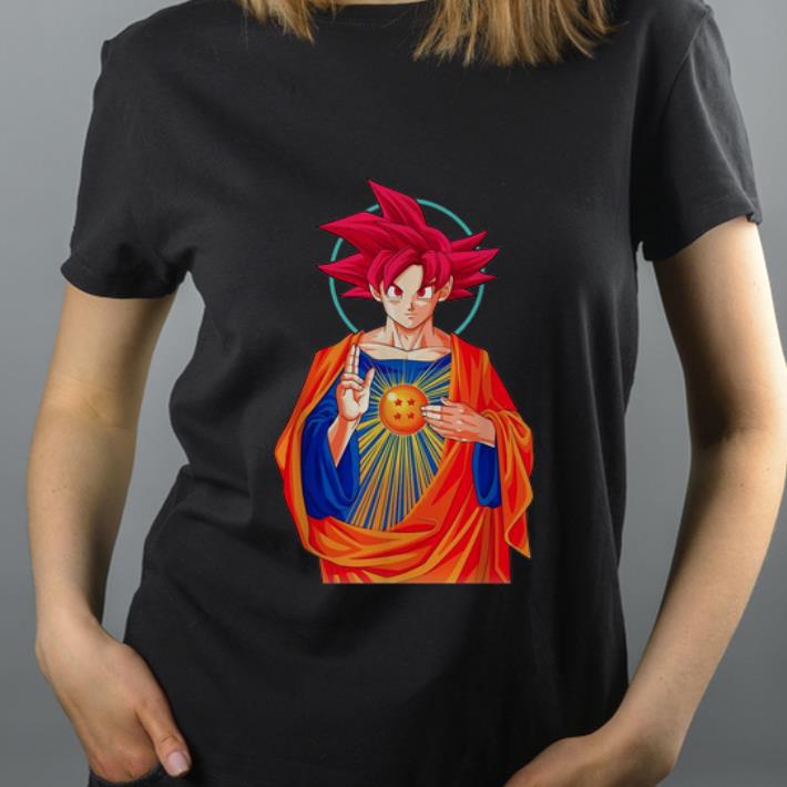 Hot Goku Super Saiyan God Jesus Christ shirt 4 - Hot Goku Super Saiyan God Jesus Christ shirt