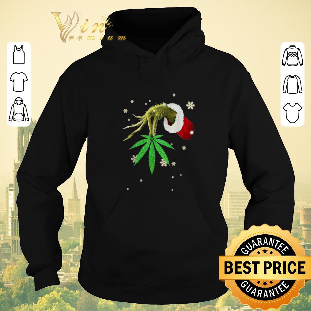 Hot Hand Grinch hold weed Christmas shirt sweater Hot Hand Grinch hold weed Christmas shirt sweater 4 - Hot Hand Grinch hold weed Christmas shirt sweater