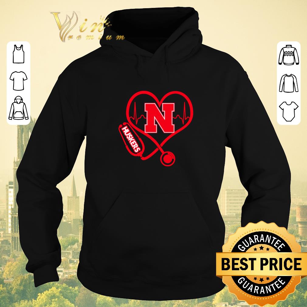 Hot Love Nebraska Cornhuskers Stethoscope Heartbeat nurse shirt sweater 4 - Hot Love Nebraska Cornhuskers Stethoscope Heartbeat nurse shirt sweater