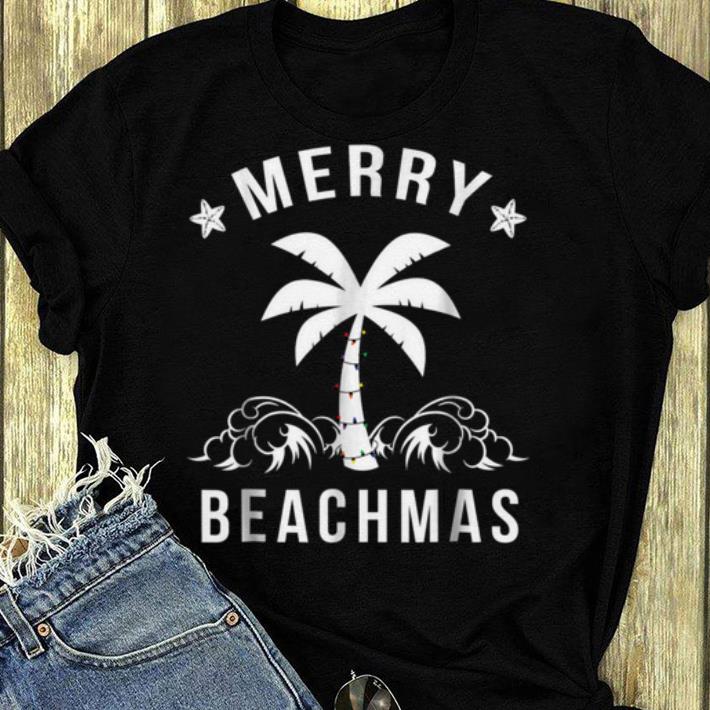 Hot Merry Beachmas Palm Tree Beach Christmas shirt 4 - Hot Merry Beachmas Palm Tree Beach Christmas shirt