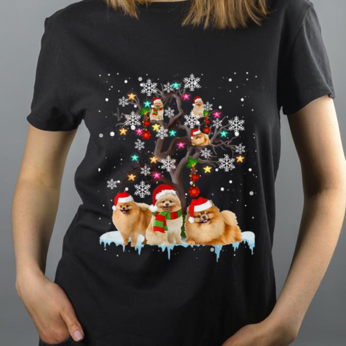 Hot Pomeranian Christmas Tree Dog Lovers Chirstmas shirt 4 - Hot Pomeranian Christmas Tree Dog Lovers Chirstmas shirt
