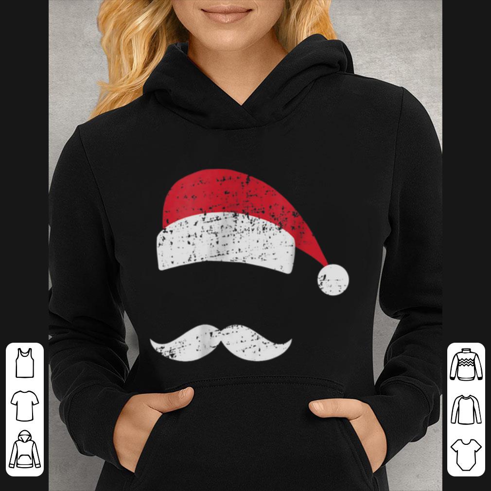 Hot Santa Hat Mustache Retro Ugly Christmas shirt 4 - Hot Santa Hat Mustache Retro Ugly Christmas shirt