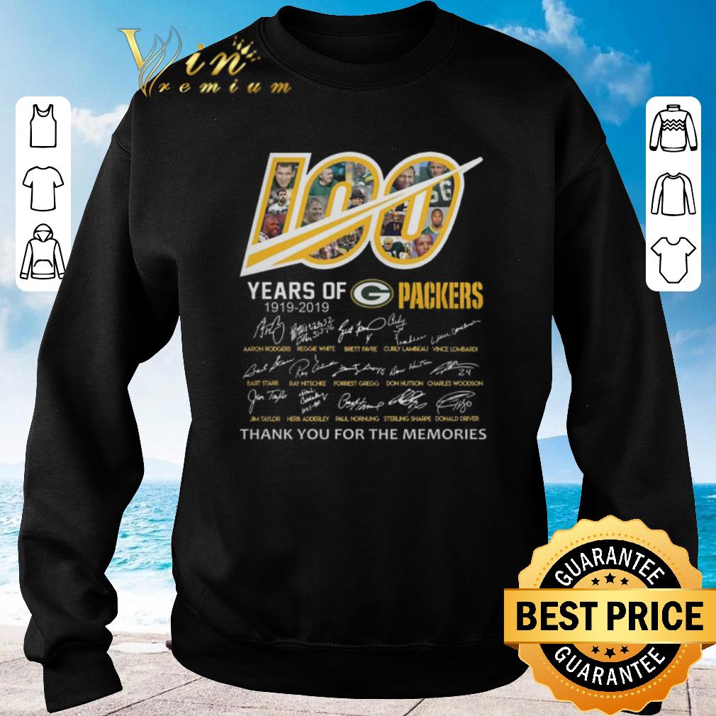 Hot Signatures 100 years of Green Bay Packers 1919 2019 shirt 4 - Hot Signatures 100 years of Green Bay Packers 1919-2019 shirt