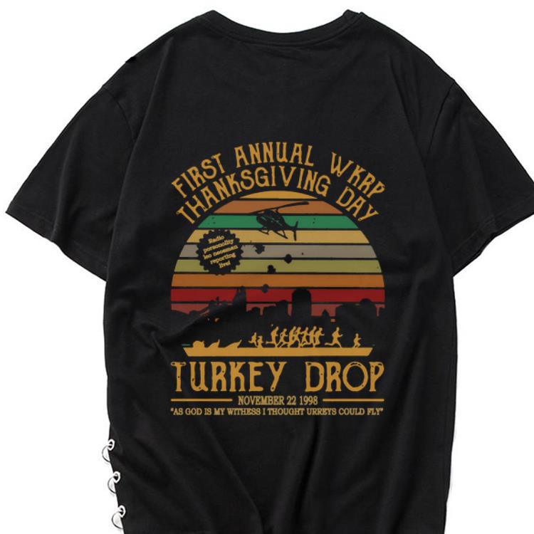 Hot Vintage First Annual Wkrp Thanksgiving Day Turkey Drop shirt 1 - Hot Vintage First Annual Wkrp Thanksgiving Day Turkey Drop shirt