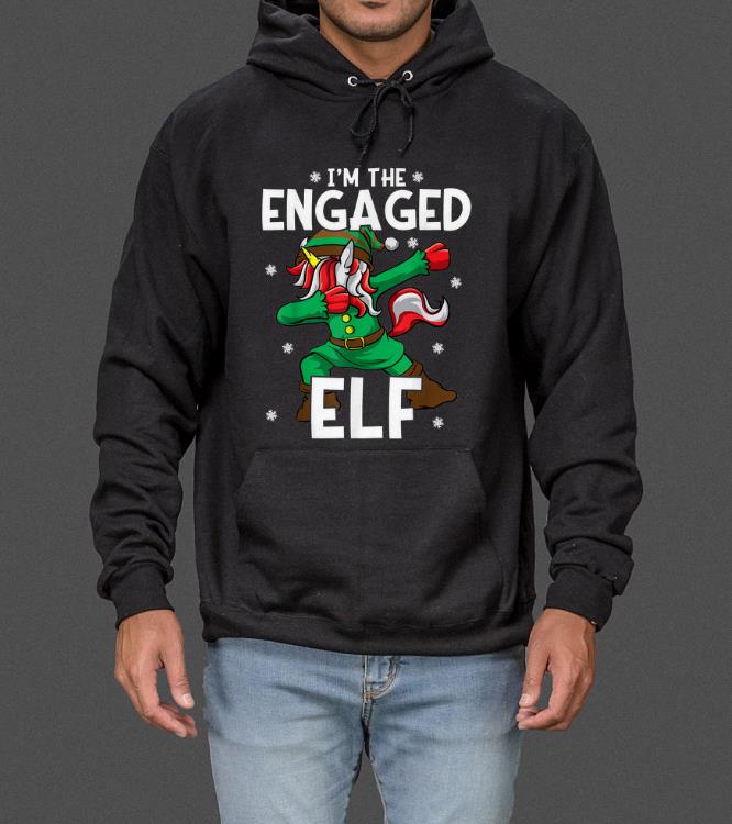 I m The Engaged Elf Unicorn Engagement Fiancee Christmas sweater 4 - I'm The Engaged Elf Unicorn Engagement Fiancee Christmas sweater