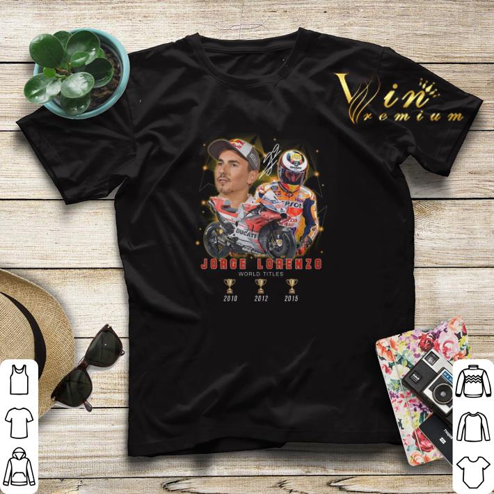 Jorge Lorenzo 3 cup world titles signature shirt 4 - Jorge Lorenzo 3 cup world titles signature shirt
