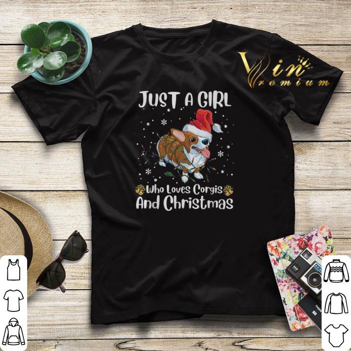 Just a girl who loves Corgis and Christmas shirt sweater 4 - Just a girl who loves Corgis and Christmas shirt sweater