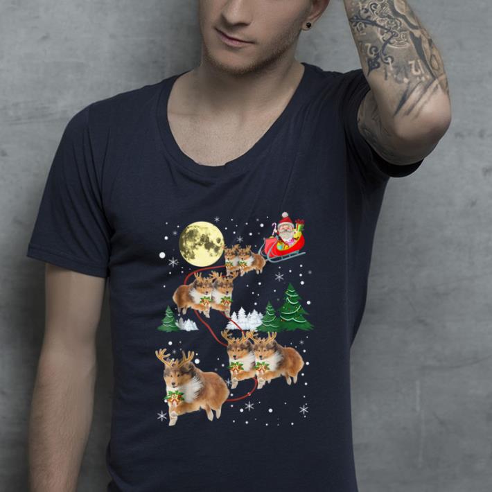 Nice Funny Sheltie Christmas Xmas Pajama Gift Tee shirt 4 - Nice Funny Sheltie Christmas Xmas Pajama Gift Tee shirt
