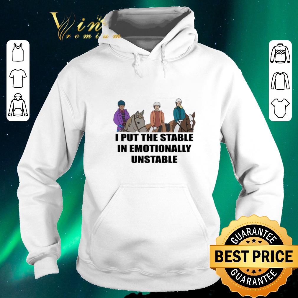 Nice I put the stable in Emotionally unstable shirt sweater 4 - Nice I put the stable in Emotionally unstable shirt sweater
