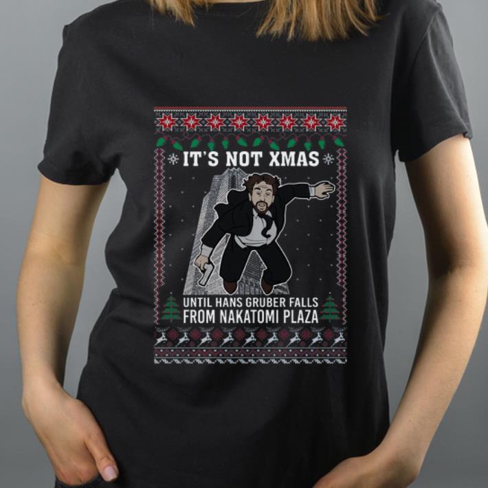 Nice It s Not Xmas Hans Gruber Falls Nakatomi Plaza Ugly Christmas shirt 4 - Nice It’s Not Xmas Hans Gruber Falls Nakatomi Plaza Ugly Christmas shirt
