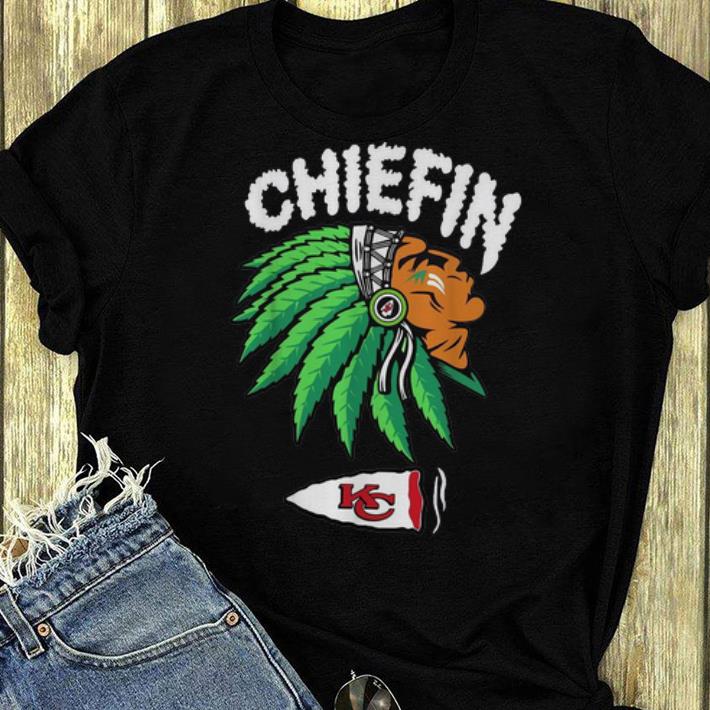 Nice Kansas City Chiefs Chiefin Indians Weed Smoking shirt 4 - Nice Kansas City Chiefs Chiefin Indians Weed Smoking shirt